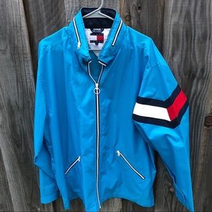 Vintage Tommy Hilfiger Big Flag Blue Windbreaker